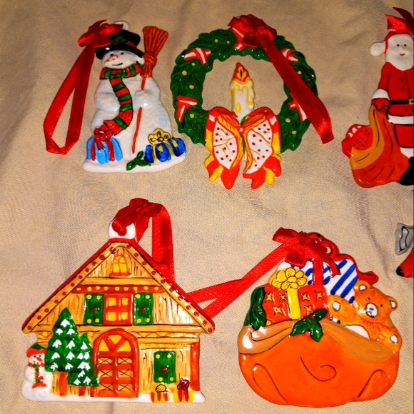 10 Rare Paris Royal Porcelain Christmas Ornaments must see - Picture 3 of 6